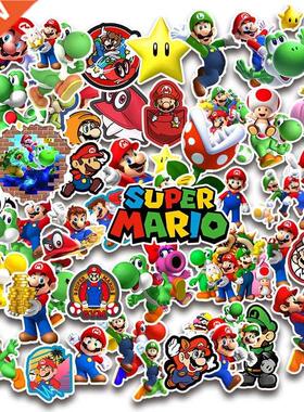 50PCS Pack Super Mario Anime Ge Cartoon Stickers DIY Skat