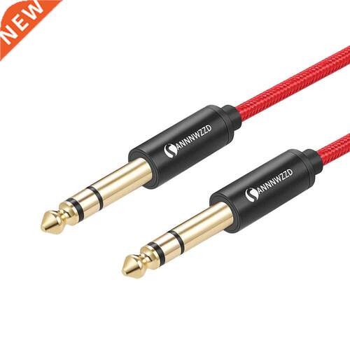 6.5mm to 6.5mm Stereo Cable 1/4 Inch Male TRS Speaker Amp