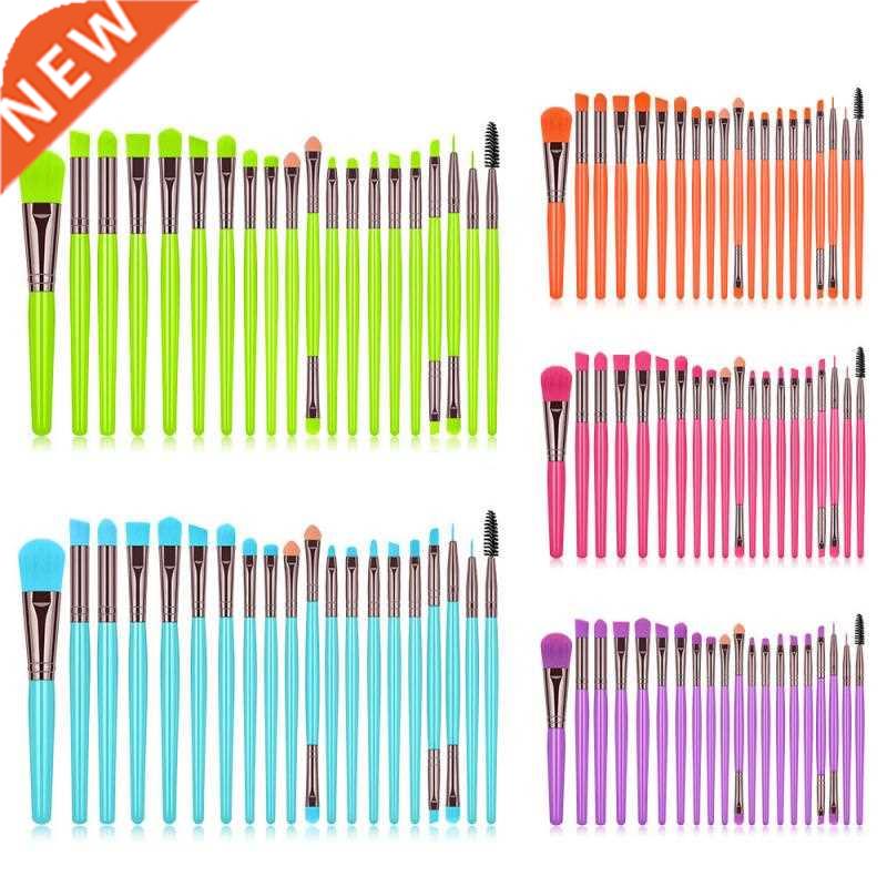 anfi 20 pieces fashion makeup rushes set fluorescence