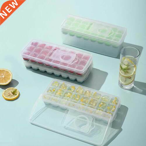 Silicone Ice Cube Tray Molds with Lid Ice Cube Mold Mini