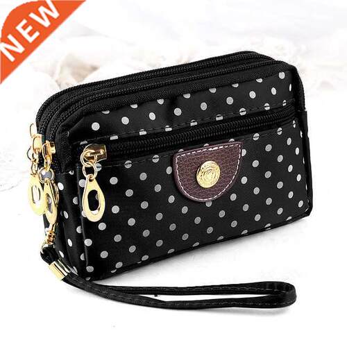 Fashion Women Wallets Small Handbags Dot Lady Zipper Moneyb