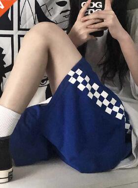 2022 New Lattice Faionable Beach Solid Color ort Simple