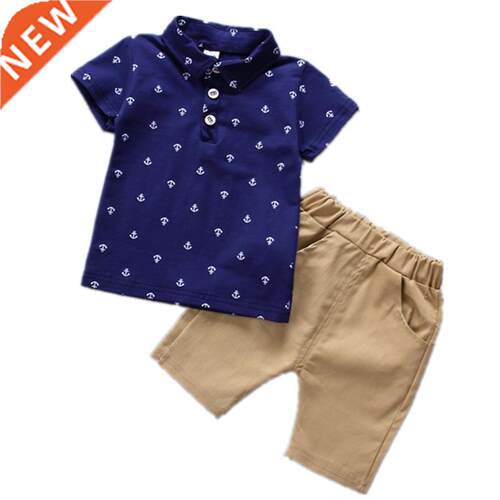 Summer Children's Clothes Sets Boys T-shirt and Shorts Pants