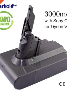 Sparkole 21.6V 3000mAh Li ion battery for dyson V7 replacem