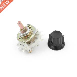 Haute qualité bouton en plastique 2P5T 2 pôles