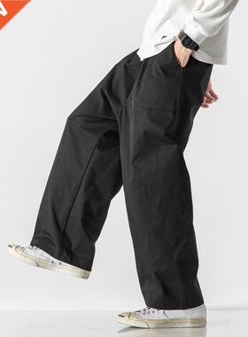 New Men’s Cargo Pants Loose Solid Color Man Jogging Sw