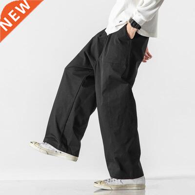 New Men’s Cargo Pants Loose Solid Color Man Jogging Sw