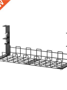 Under Desk Cable Organizer For Wire Management Clamp Mount