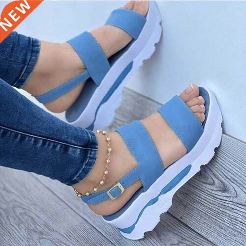 2022 New Ladies Sandals Fashion Ladies Platform Wedge Sandal