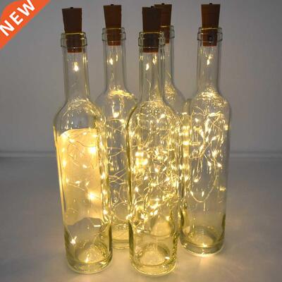 Battery powered cork wine bottle light 1m / 2m  LED strin