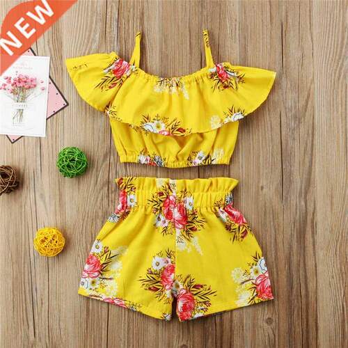 Fashion Hot Toddler Baby Summer 2020 Kid Clothes Floral Prin