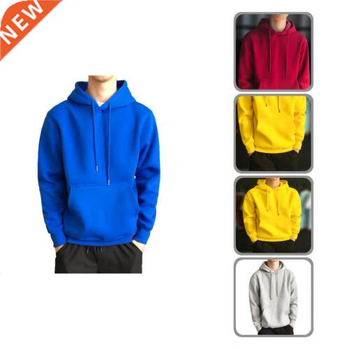Thick Soft Warm Ribbed Bottom Hoodie for Daily Wear Pullov