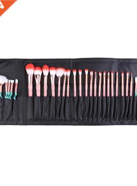 Sac de brosse cosmétique professionnel noir PU grande