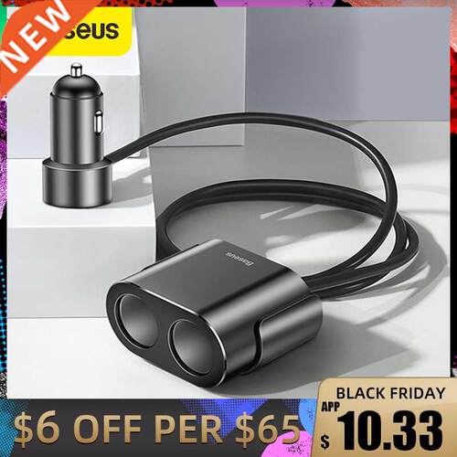 Cigarette Lighter Splitter 3.1A 100W Dual S Car Charger Ada