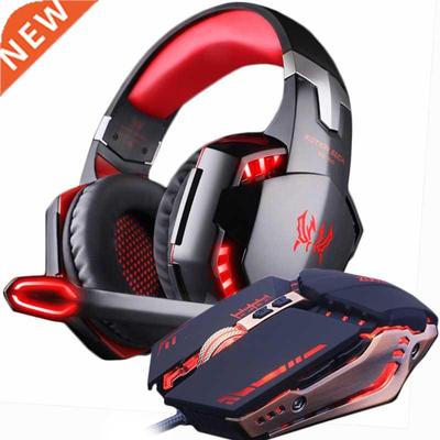 Gaming Headset and Gaming Mouse 4000 DPI Adjustable Stereo G