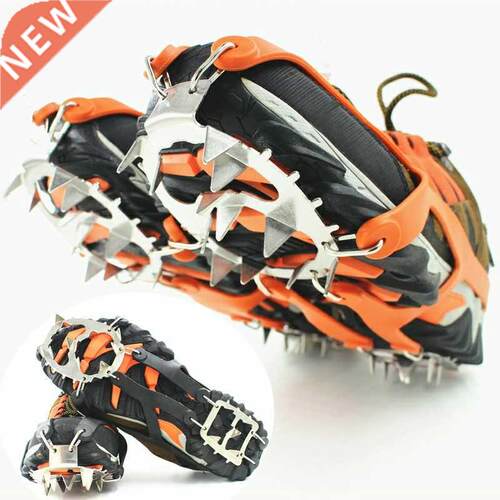 18 Teeth Climbing Crmpons for outdoor winter Wlk Ice Fishi