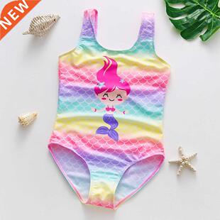 1-11Y Toddler Baby Girls swimwear one piece Girls swimsuit C