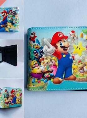 New Super Mario PU Wallet Mario Brs Luigi Bowser Yoshi