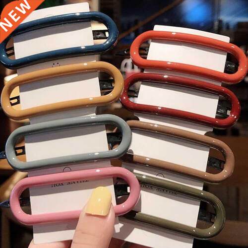 Simple Plastic Large Hair Claw Clip Candy Color Seamless Pla