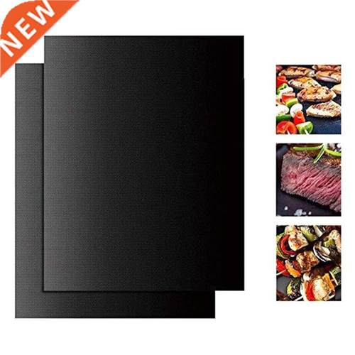 33x40cm Reusable Non-stck BBQ Grll Mat 0.08mm Thck PTFE B