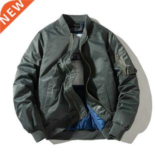 Winter Thick sreetwear Men hip hop military coats bomber jac