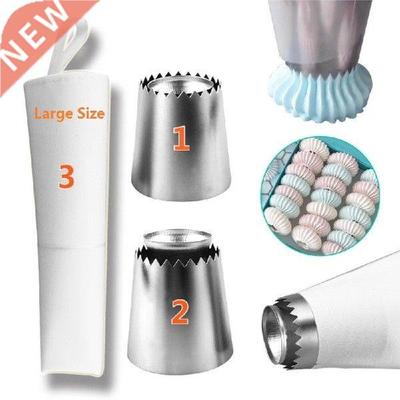 3pcs/set Cookie/Biscuit Ice Cream pastry tips cake mold