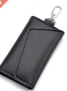 Genuine Leather Keychain Men Women Key Holder Organizer Pouc