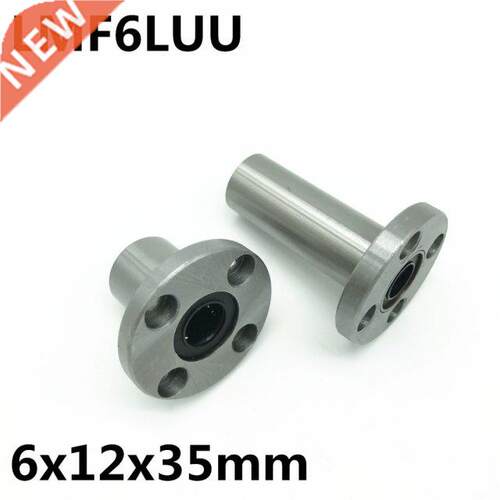 2pcs LMF6LUU LMF6L flange ball bearing Used for 6mm linear g
