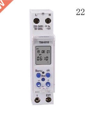 SINOTIMER TM610 Programmable Timer Switch LCD Display 18mm