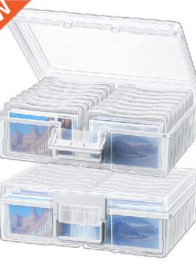 2 Pieces Photo Storage Boxes 4 X 6 Inch, Picture Storage