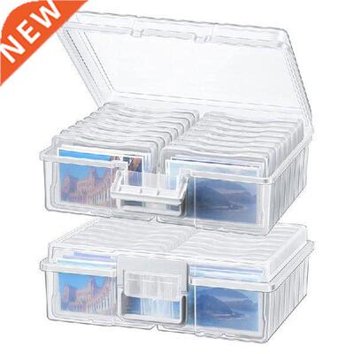 2 Pieces Photo Storage Boxes 4 X 6 Inch, Picture Storage