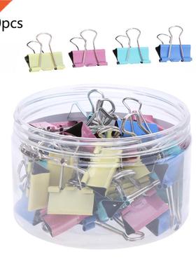 60PCS/lot 15mm Colorful Metal Binder Clips Office Stationery
