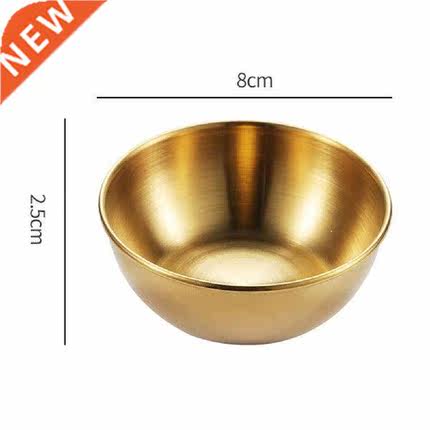 Seasoning Dish Round Rust-proof Stainless Steel Household