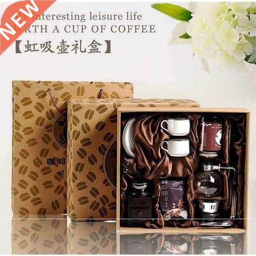manual coffee grinder siphon pot siphon coffee pot set gift
