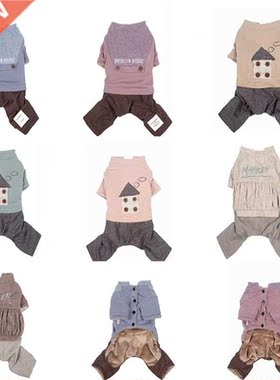 Winter Warm Pet Dog Jumpsuit Pet Four Legged Coats for