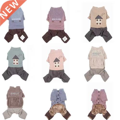 Winter Warm Pet Dog Jumpsuit Pet Four Legged Coats for