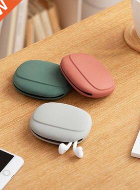 1Pcs Portable Headphone Storage Box Earphone Data Cable
