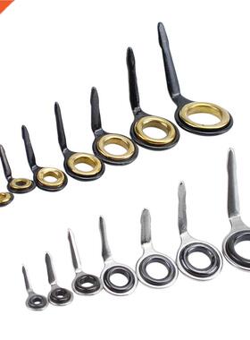 14 Piece Single Leg Fishing Rod Ring Eye Guide Set Rod Repai