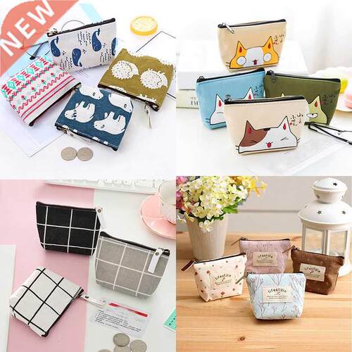 Cute Cartoon Animal Fruit Print Coin Purse Women Girl Kids S