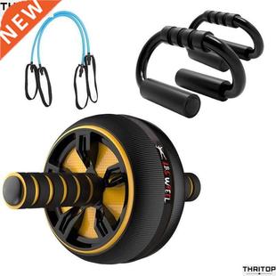 No Noise Abdominal Wheel Ab Roller With Mat Auxiliary rope