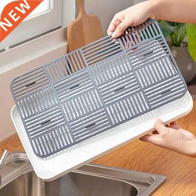 Plastic Drain Rack Dish Cup Drainer Dryer Tray Sink Dinnerwa