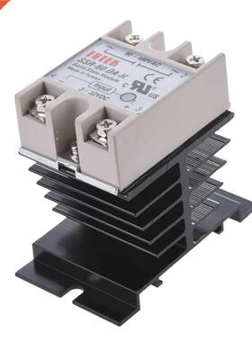 DC to AC SSR-60DA-H AC 90--480V 60A Phase Solid State Relay