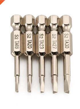 5Pcs/lot S2 Steel Magnetic Triangle Screwdriver Bits 50mm 1/