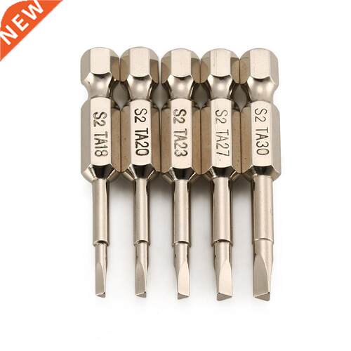 5Pcs/lot S2 Steel Magnetic Triangle Screwdriver Bits 50mm 1/
