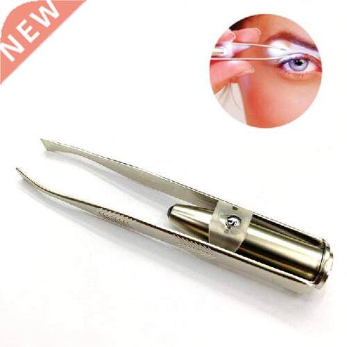 1Pc LED Tweezer Eyelash Eyebrow Eyes Hair Remover Tools