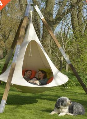 Flyng Saucer Lghtweght Portable Nylon Hammock Backpackng