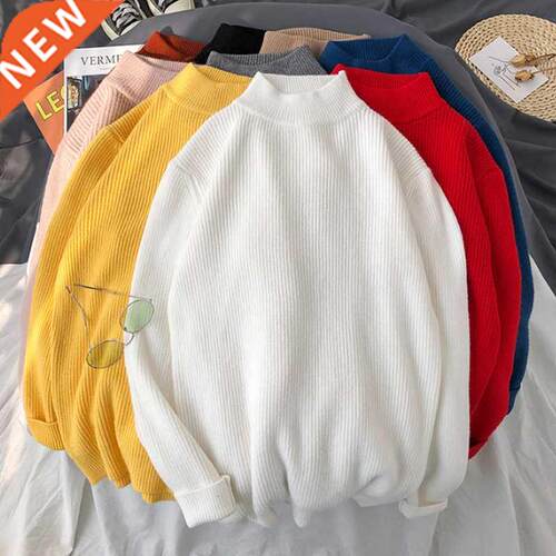 Autumn Winter Warm Knitwear Men Sweaters Harajuku Faion Kh