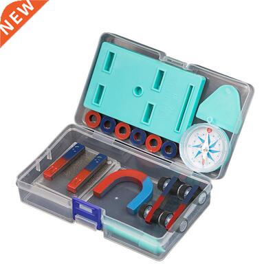 Children Science Bar Ring Horseshoe Compass Magnet Car Kit E