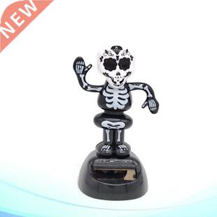 Halloween Toy Car Bobblehead Sketelon Ghost Head Dashboard