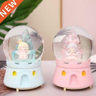 Musical Snow Globes Glass 7 Color Changing Lights Music Box